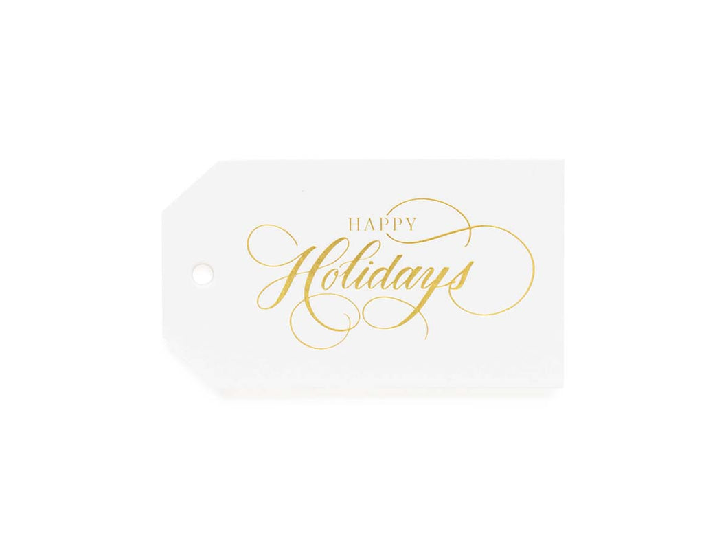 Happy Holidays Gift Tag, Set of 10