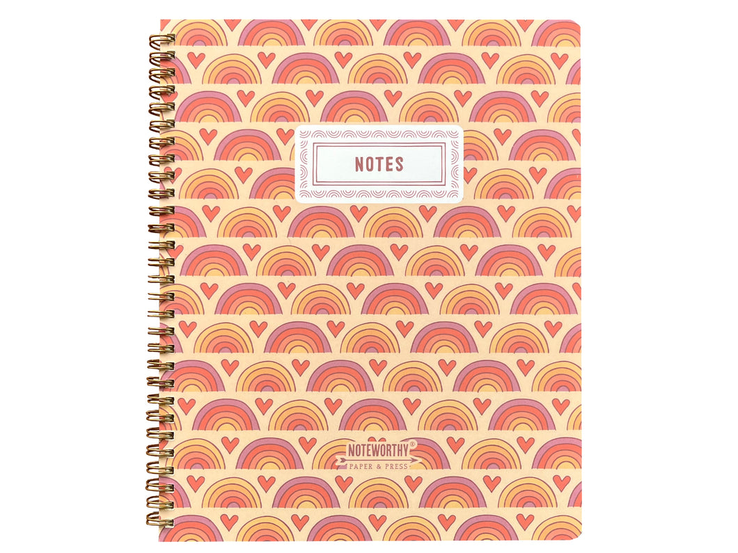 Hearts & Rainbows Notebook