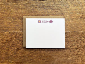 Hello Flower Flat Notes (Boxed Set of 8)