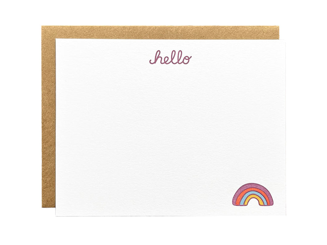 Hello Rainbow Flat Notes (Boxed Set of 8)