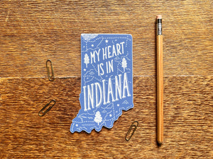 Indiana State Sticker