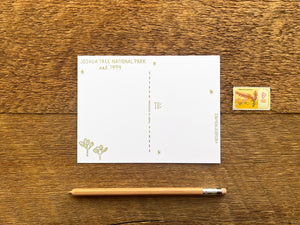 Joshua Tree Foil Postcard