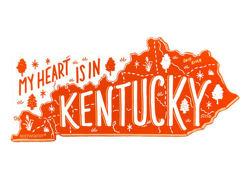 My Heart is in Kentucky Sticker