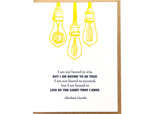 Lincoln Quote Greeting Card