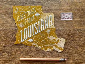 Greetings from Louisiana Postcard