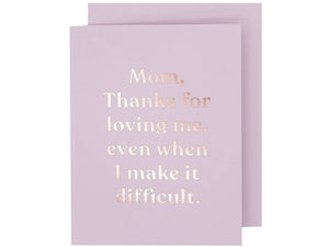 Loving Mom, Single Card