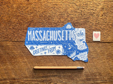 Greetings from Massachusetts Postcard