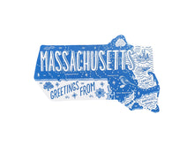 Greetings from Massachusetts Postcard