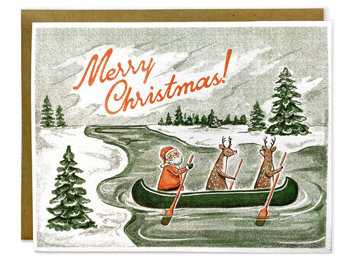 Christmas Canoe, Single Card