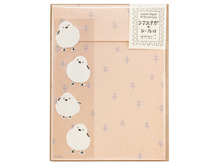 Midori Long-Tailed Tit Bird Letter Set with Stickers