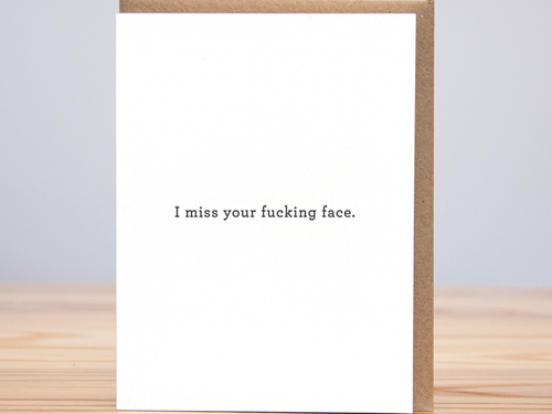 I Miss Your Face, Single Card