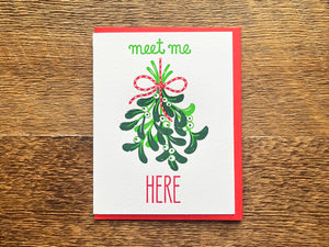 Mistletoe Greeting Card