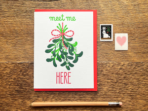 Mistletoe Greeting Card