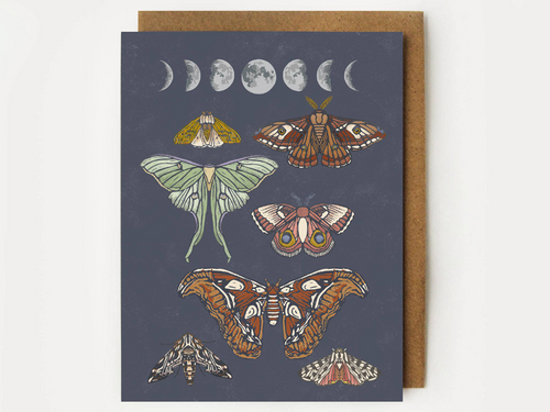 Moonlit Moths, Single Card