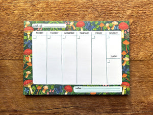 Mushroom Weekly Desk Planner