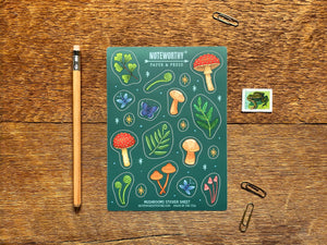 Mushrooms Sticker Sheet