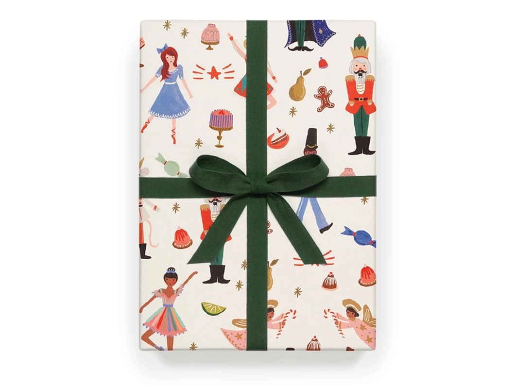 Nutcracker Gift Wrap, Set of 3 Sheets