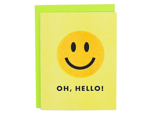 Oh, Hello! Smiley Face, Single Card