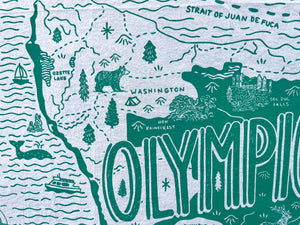 Olympic National Park Tea Towel