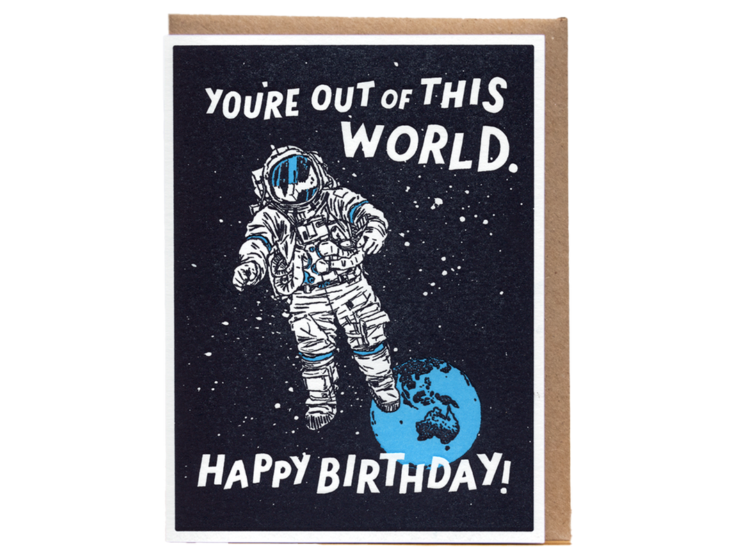 Out of This World Birthday, Single Card