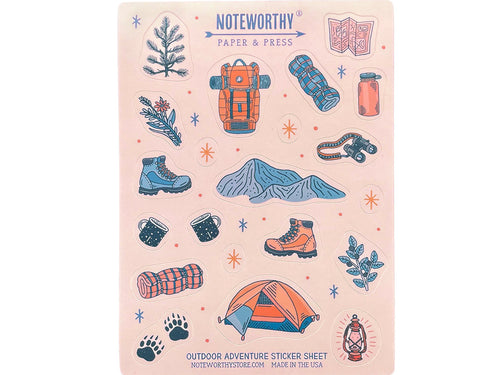 Outdoor Adventure Sticker Sheet