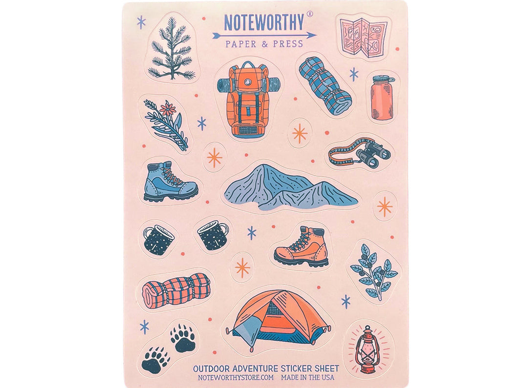 Outdoor Adventure Sticker Sheet