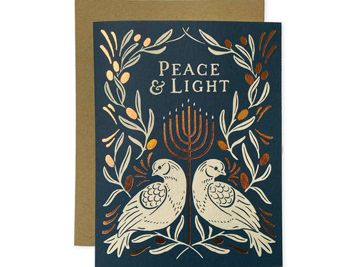 Peace & Light Hanukkah Doves, Boxed Set of 8