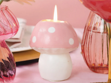 Pink Mushroom Candle