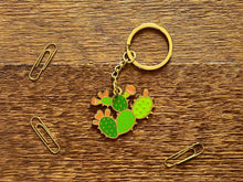 Prickly Pear Enamel Keychain