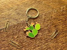 Prickly Pear Enamel Keychain