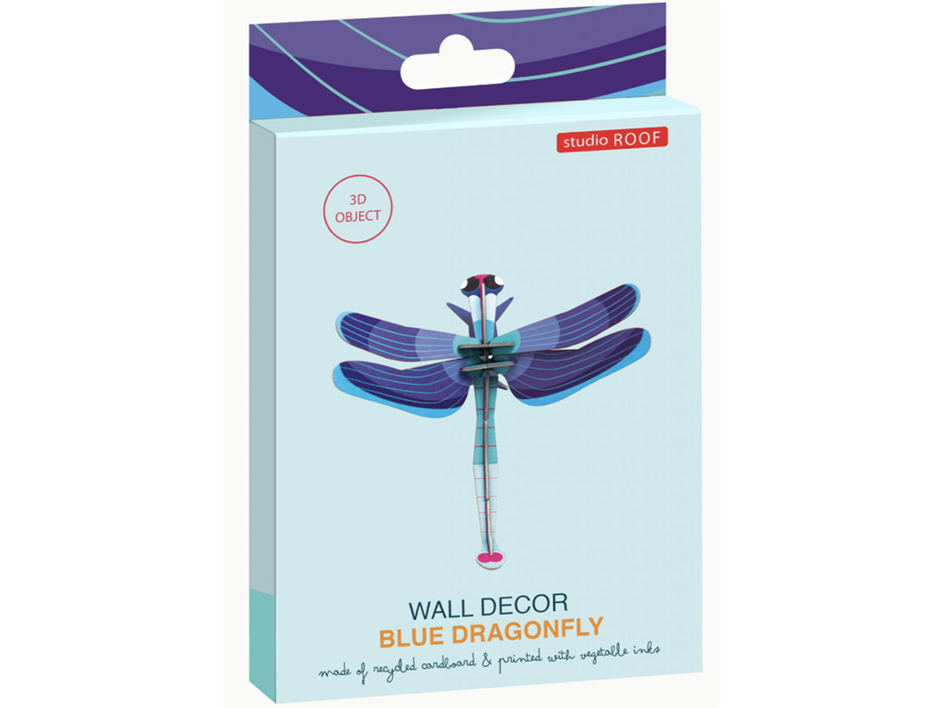 Sapphire Dragonfly Wall Decoration