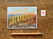 Shenandoah National Park Foil Postcard