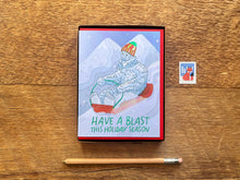 Sledding Yeti Card