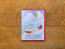Sledding Yeti Card