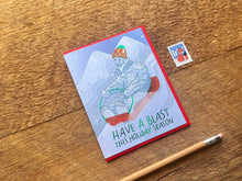 Sledding Yeti Card