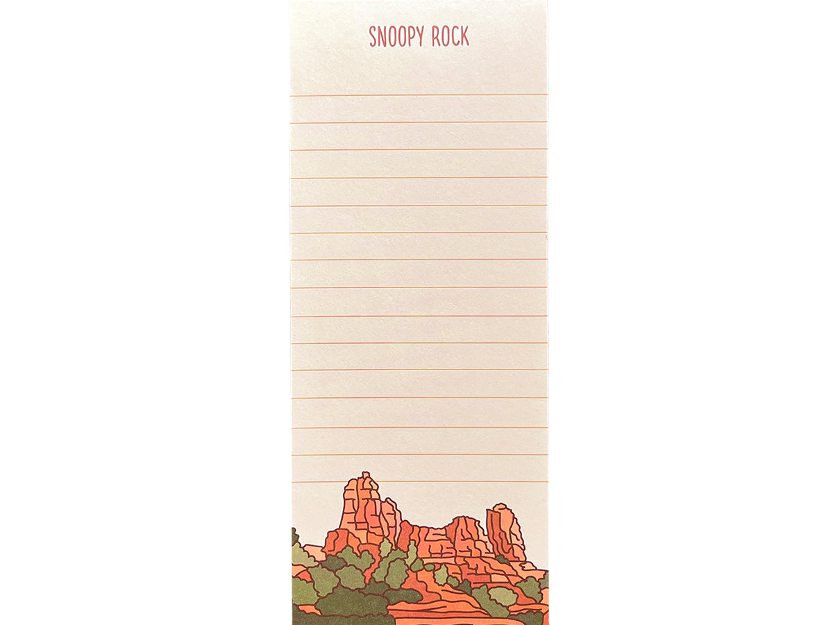 Sedona (Snoopy Rock) Notepad – Noteworthy Paper & Press