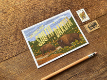 South Dakota Scenic Foil Postcard