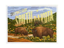 South Dakota Scenic Foil Postcard