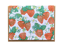 Strawberries, Greeting Card