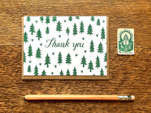 Pine Tree Thank You Greeting Card