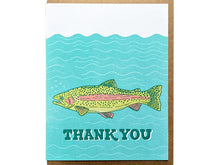 Trout Thank You Greeting Card