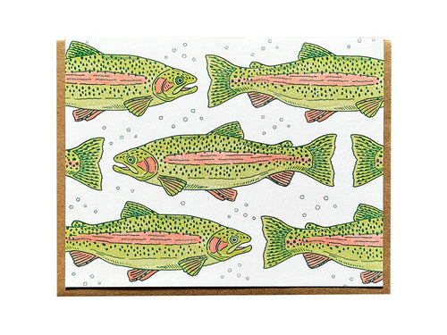 Trout Greeting Card