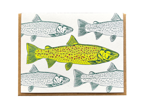 Trout Greeting Card