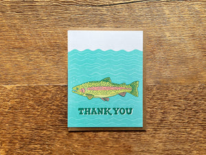 Trout Thank You Greeting Card