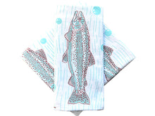 Trout & Flies Tea Towel