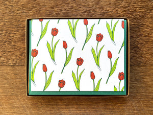 Tulip Pattern Greeting Card