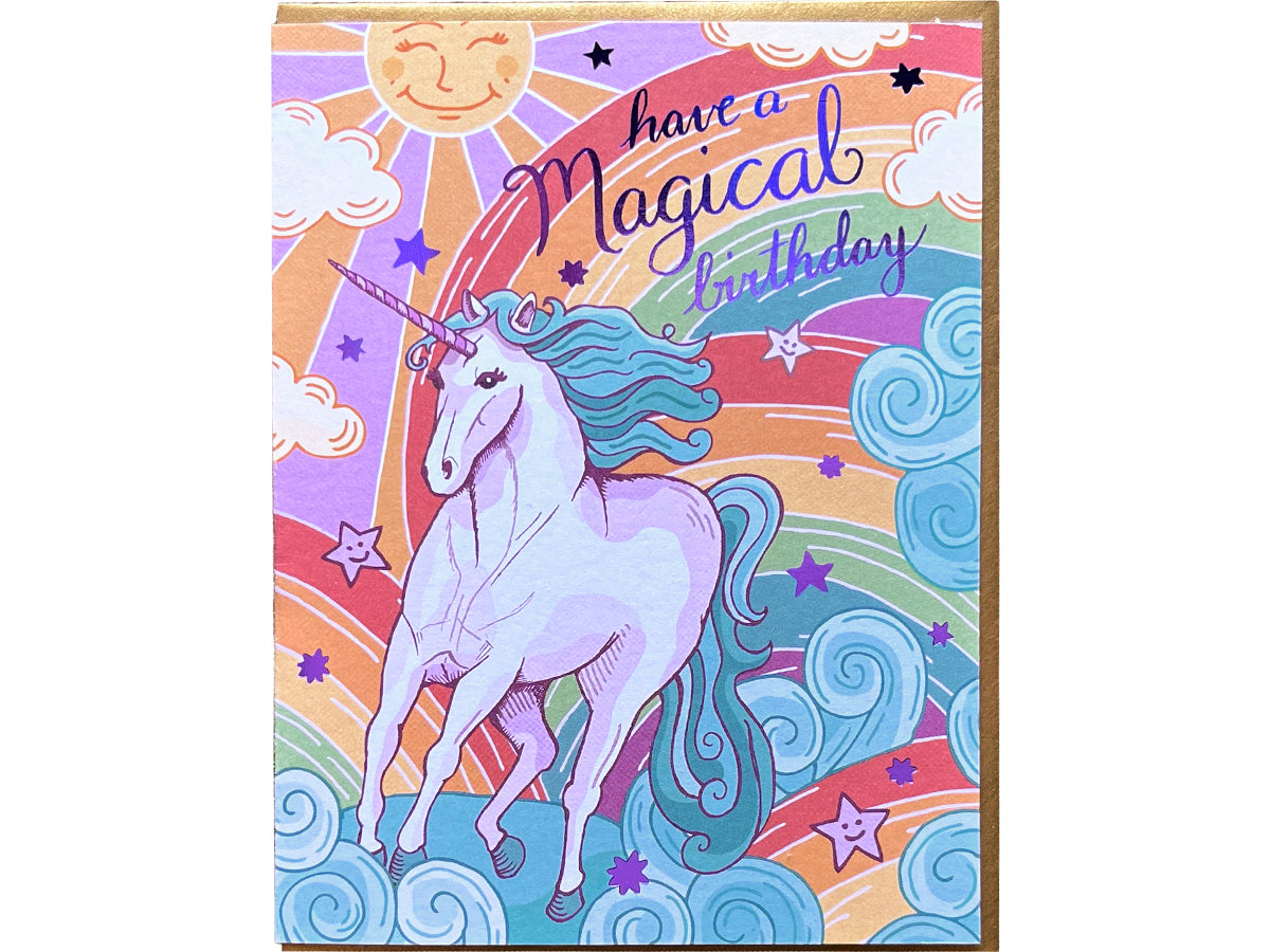 Unicorn Birthday, Single Card Noteworthy Paper & Press Unicorn Birthday, Single Card Noteworthy Paper & Press