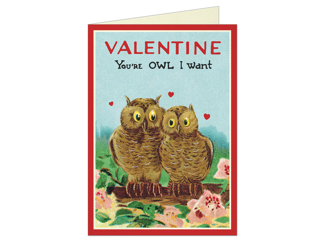 Valentine Owls, Single Card