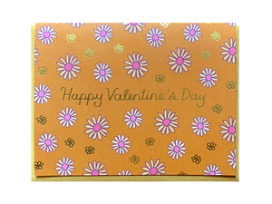 Happy Valentine's Daisies Greeting Card