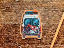 Van with Bike Sticker